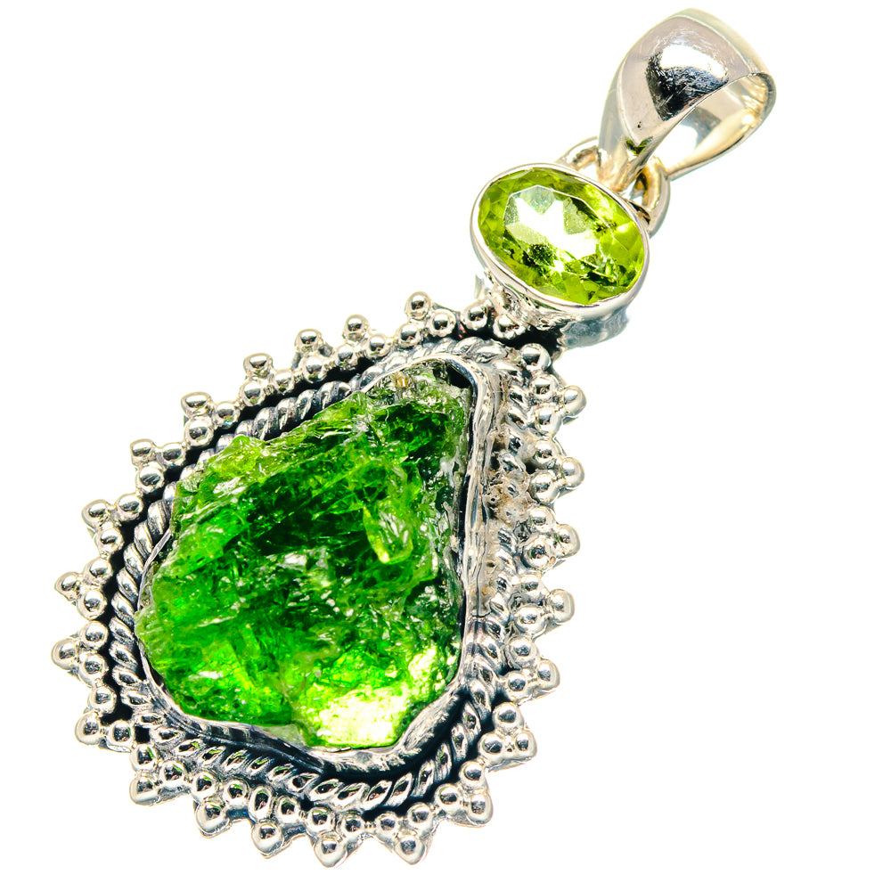 Chrome Diopside Pendants handcrafted by Ana Silver Co - PD19029