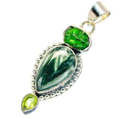 Seraphinite Pendants handcrafted by Ana Silver Co - PD19032