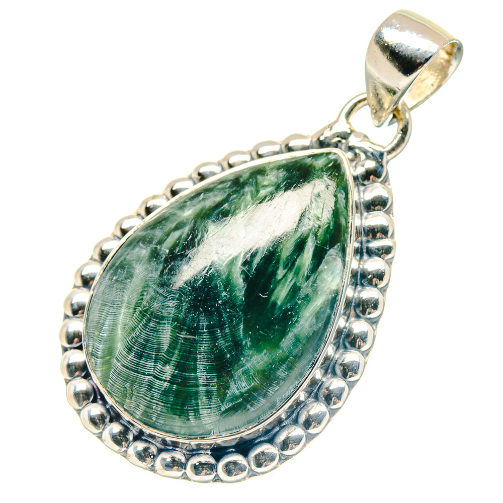 Seraphinite Pendants handcrafted by Ana Silver Co - PD19034