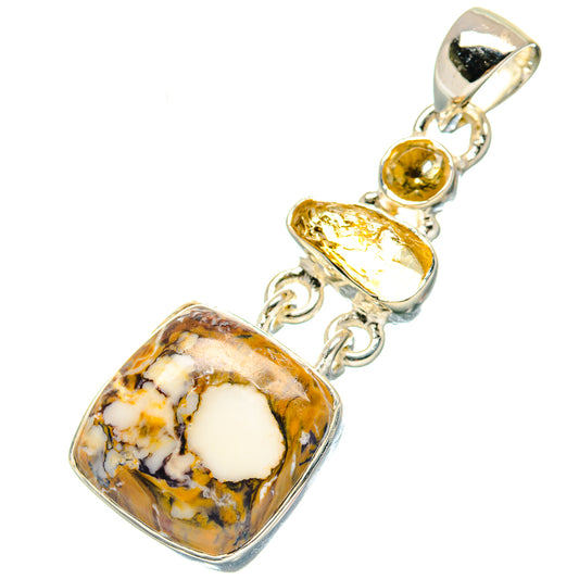 Peanut Wood Jasper Pendants handcrafted by Ana Silver Co - PD19045