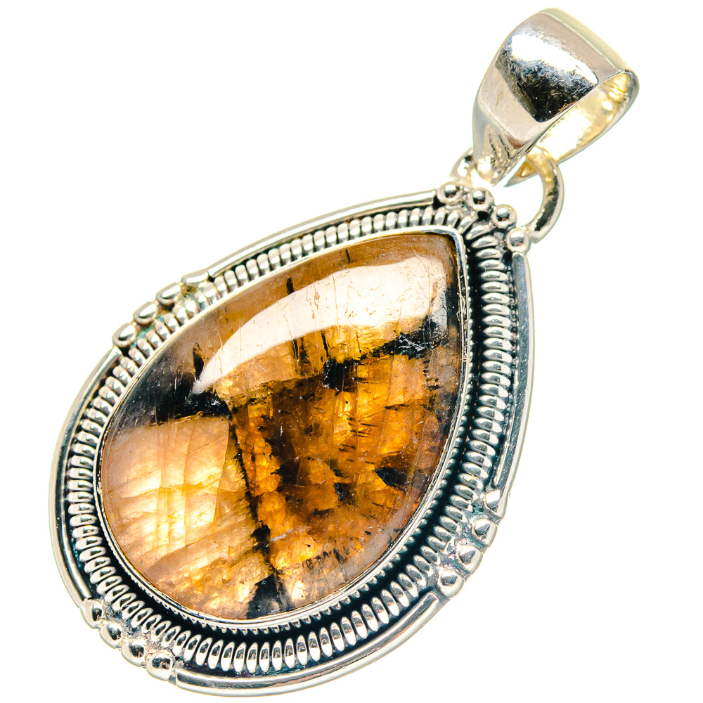 Chiastolite Pendants handcrafted by Ana Silver Co - PD19051 - Photo 2