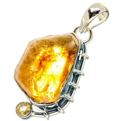 Citrine Pendants handcrafted by Ana Silver Co - PD19053