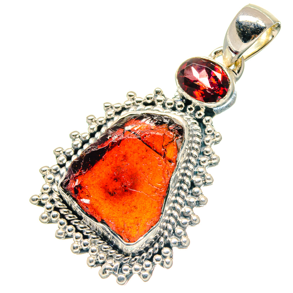 Garnet Pendants handcrafted by Ana Silver Co - PD19069