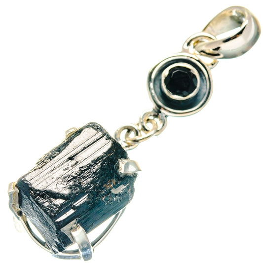 Black Tourmaline Pendants handcrafted by Ana Silver Co - PD19082
