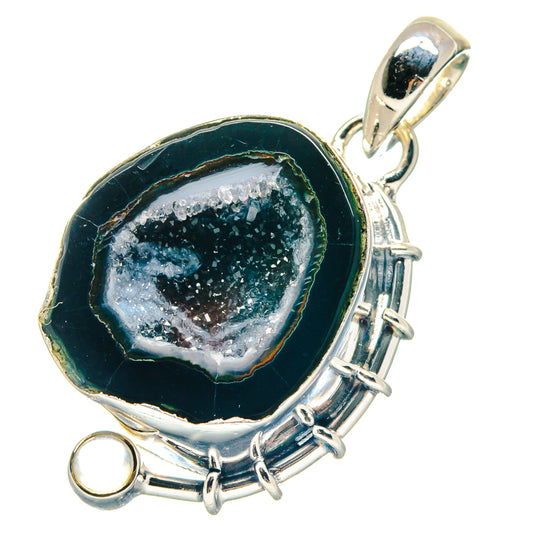 Coconut Geode Slice Pendants handcrafted by Ana Silver Co - PD19084