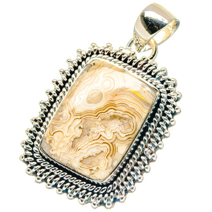 Laguna Lace Agate Pendants handcrafted by Ana Silver Co - PD19087