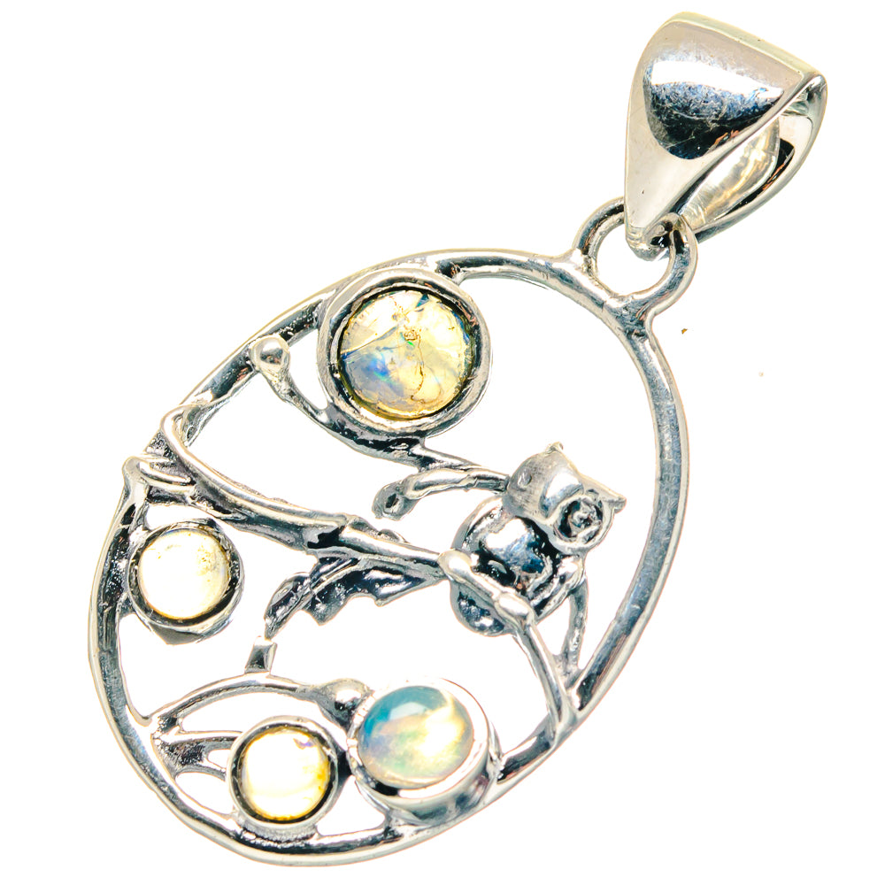 Ethiopian Opal Pendants handcrafted by Ana Silver Co - PD19094