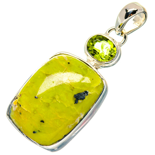 African Green Opal Pendants handcrafted by Ana Silver Co - PD19095