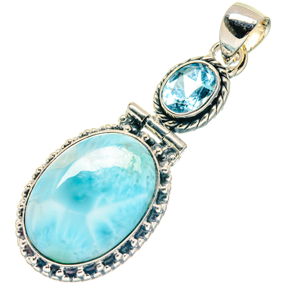 Larimar Pendants handcrafted by Ana Silver Co - PD19109