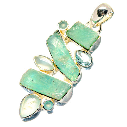 Chrysoprase Pendants handcrafted by Ana Silver Co - PD19115
