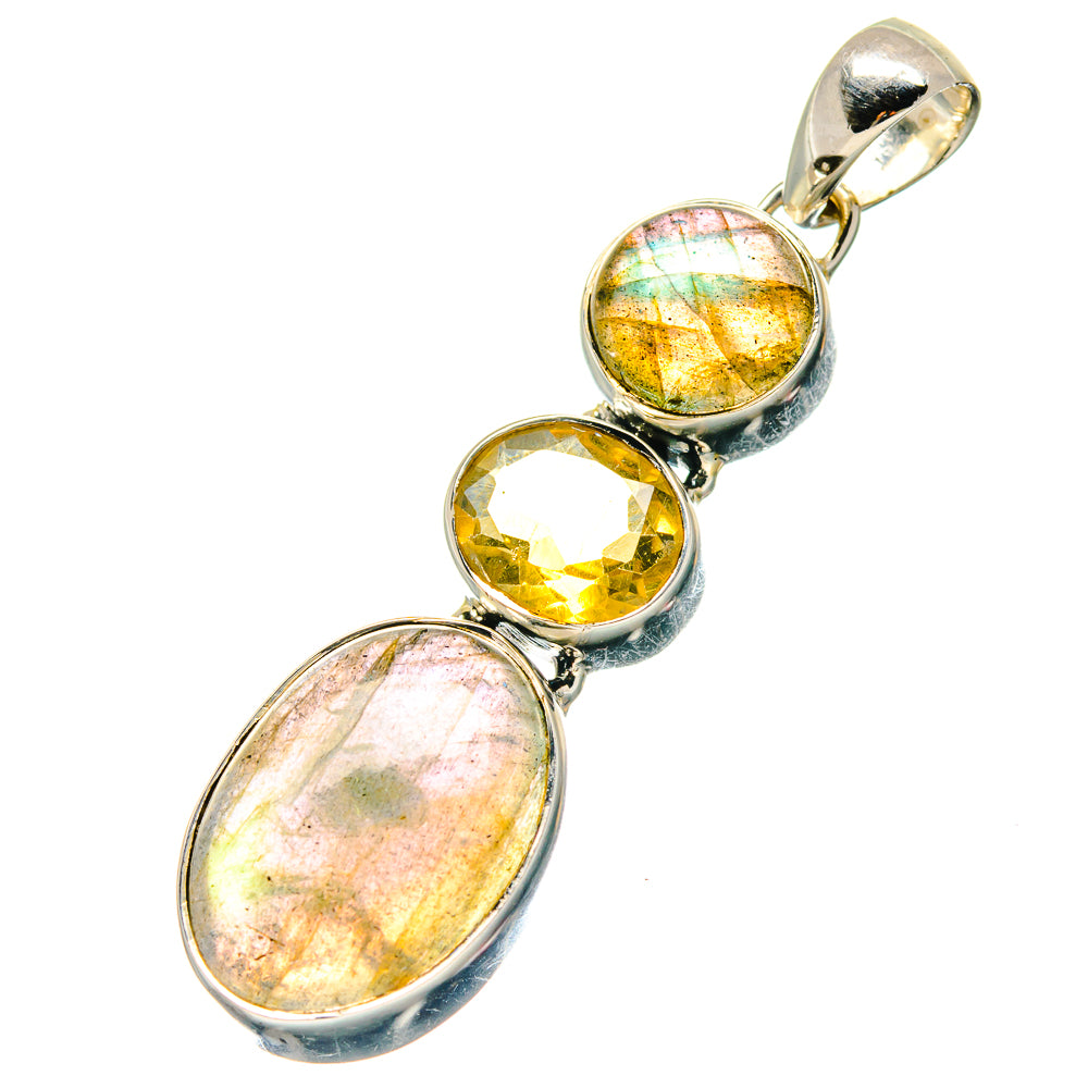 Labradorite Pendants handcrafted by Ana Silver Co - PD19118