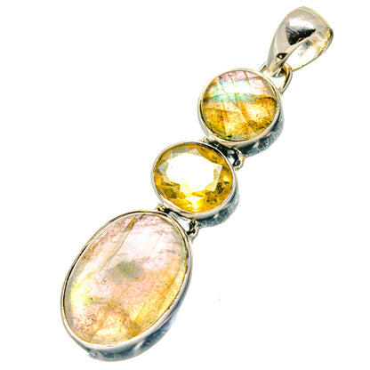 Labradorite Pendants handcrafted by Ana Silver Co - PD19118