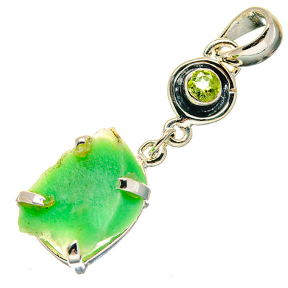 Chrysoprase Pendants handcrafted by Ana Silver Co - PD19120