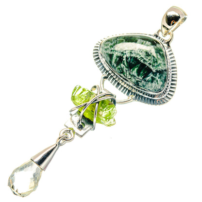 Seraphinite Pendants handcrafted by Ana Silver Co - PD19121