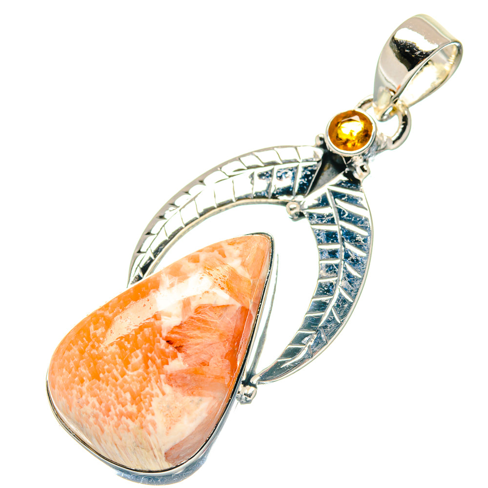 Scolecite Pendants handcrafted by Ana Silver Co - PD19134