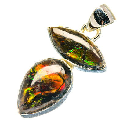 Ammolite Pendants handcrafted by Ana Silver Co - PD19138