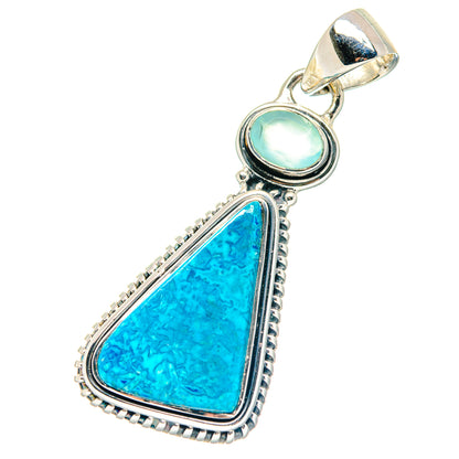 Chrysocolla Pendants handcrafted by Ana Silver Co - PD19142