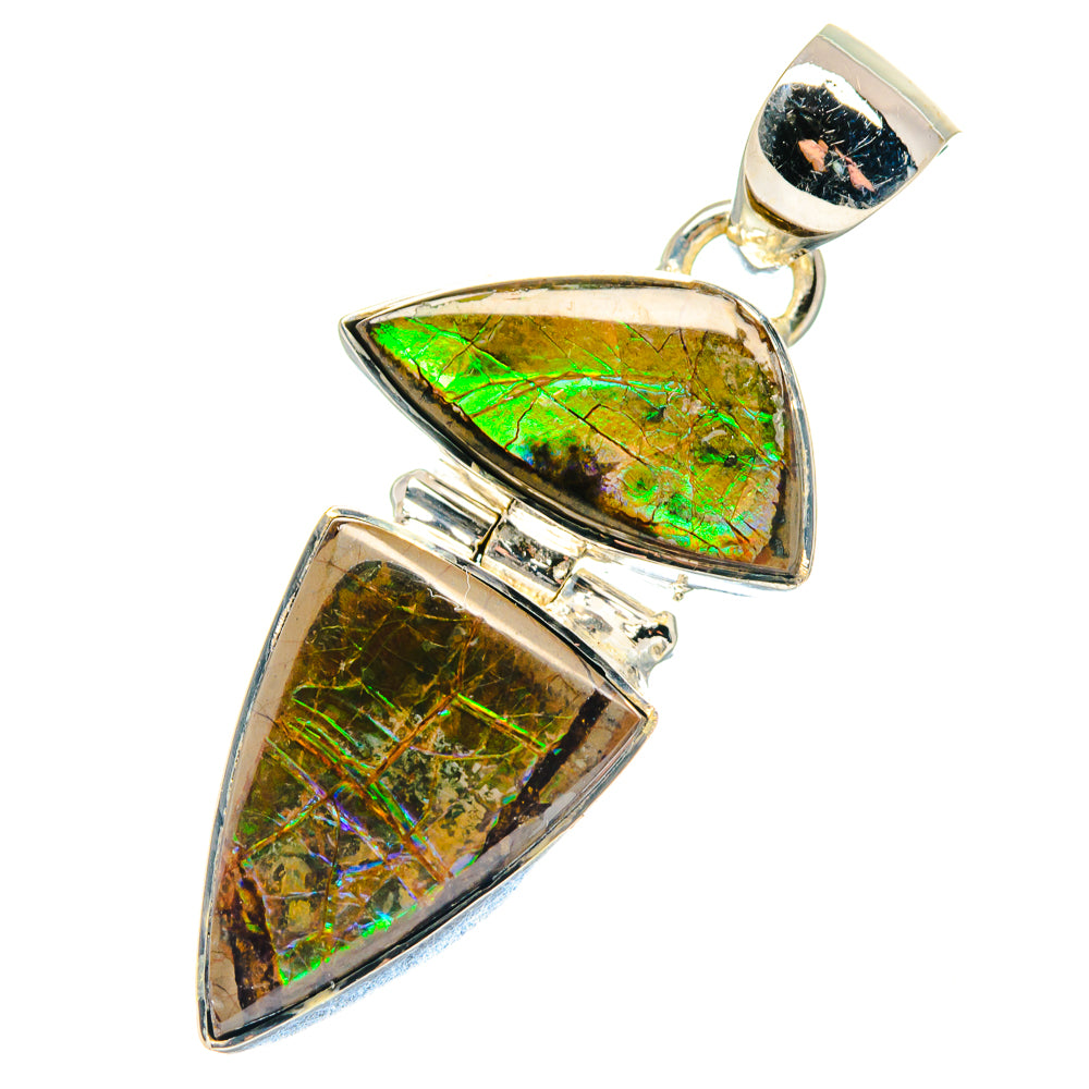 Ammolite Pendants handcrafted by Ana Silver Co - PD19154