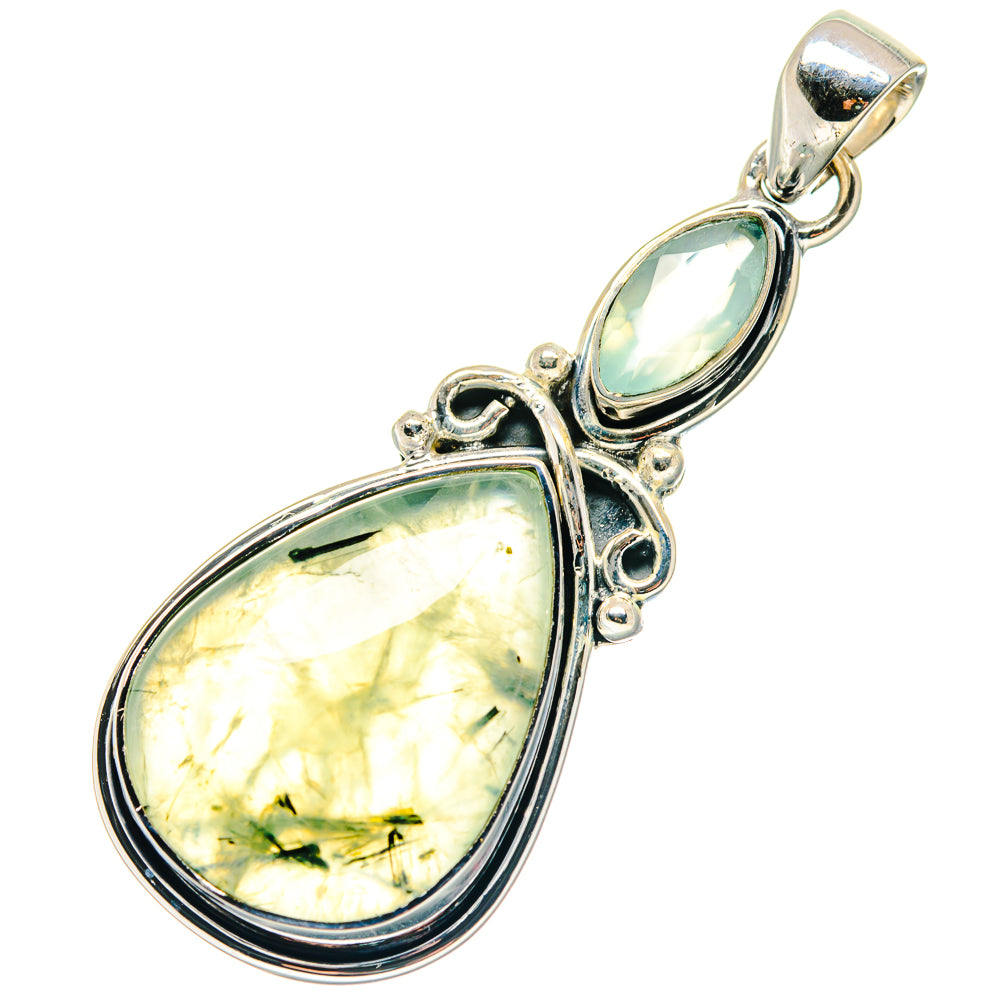 Prehnite Pendants handcrafted by Ana Silver Co - PD19155