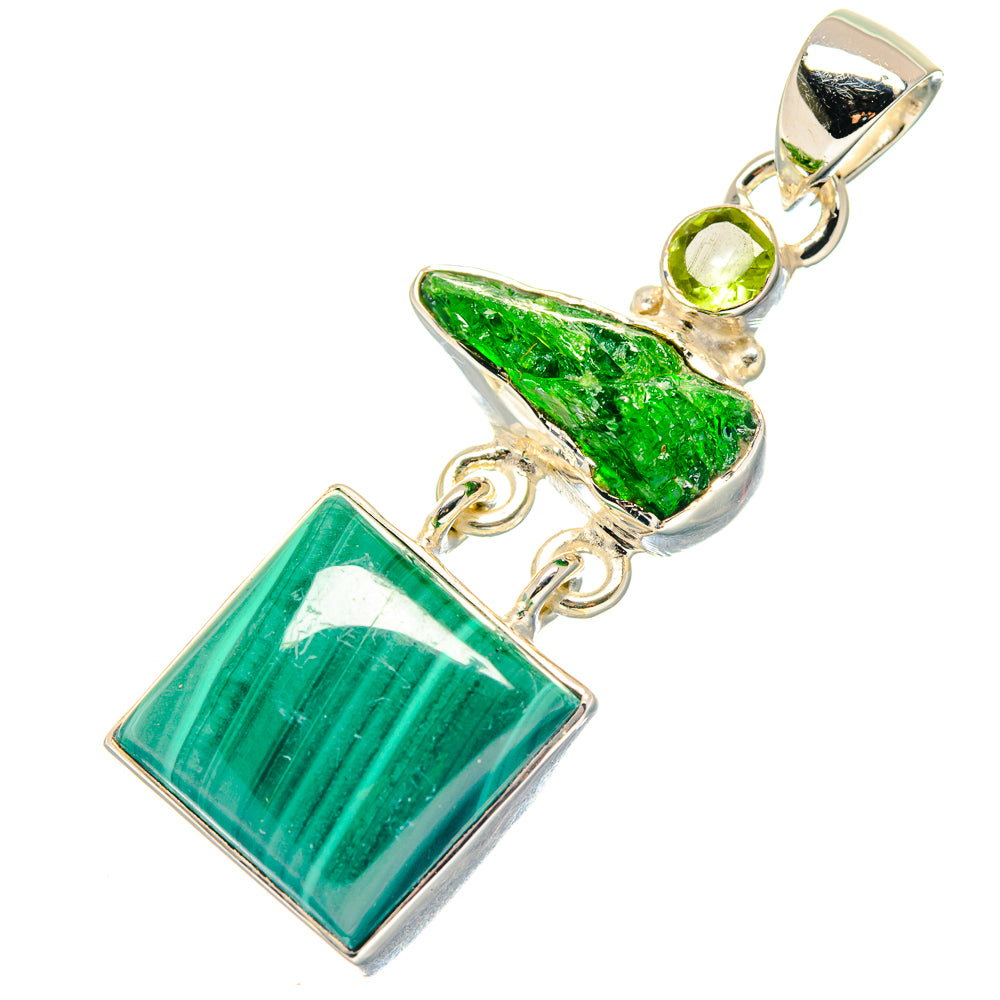 Malachite Pendants handcrafted by Ana Silver Co - PD19158