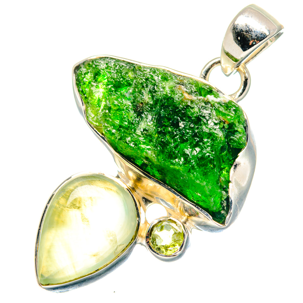 Chrome Diopside Pendants handcrafted by Ana Silver Co - PD19164