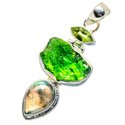 Chrome Diopside Pendants handcrafted by Ana Silver Co - PD19168