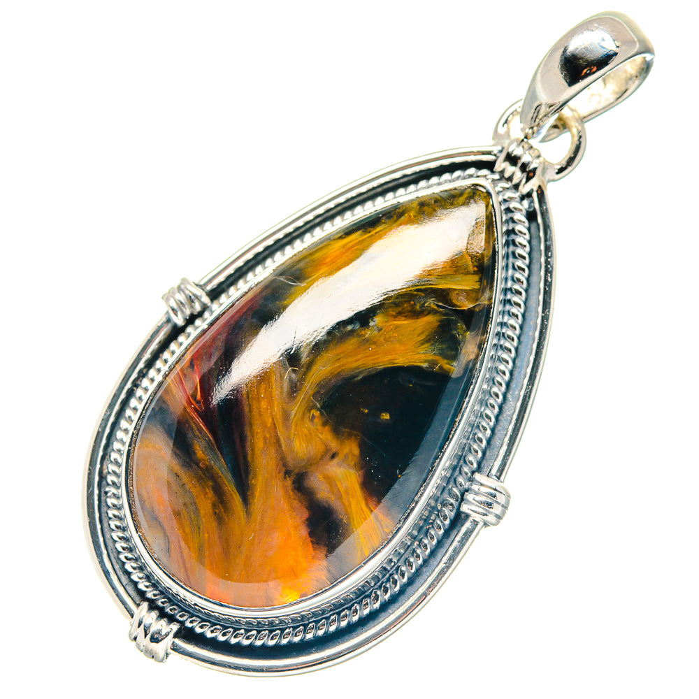Golden Pietersite Pendants handcrafted by Ana Silver Co - PD19172