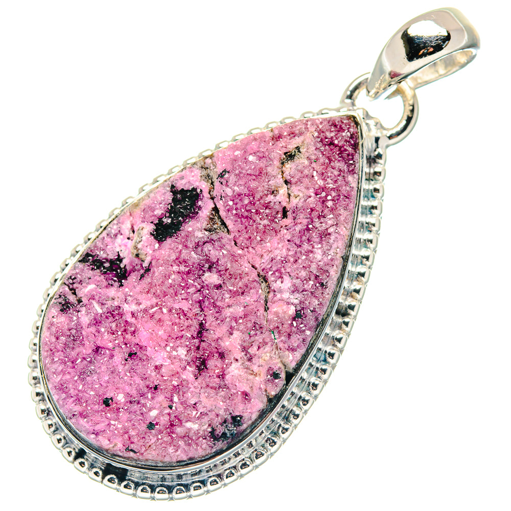 Cobalto Calcite Druzy Pendants handcrafted by Ana Silver Co - PD19187