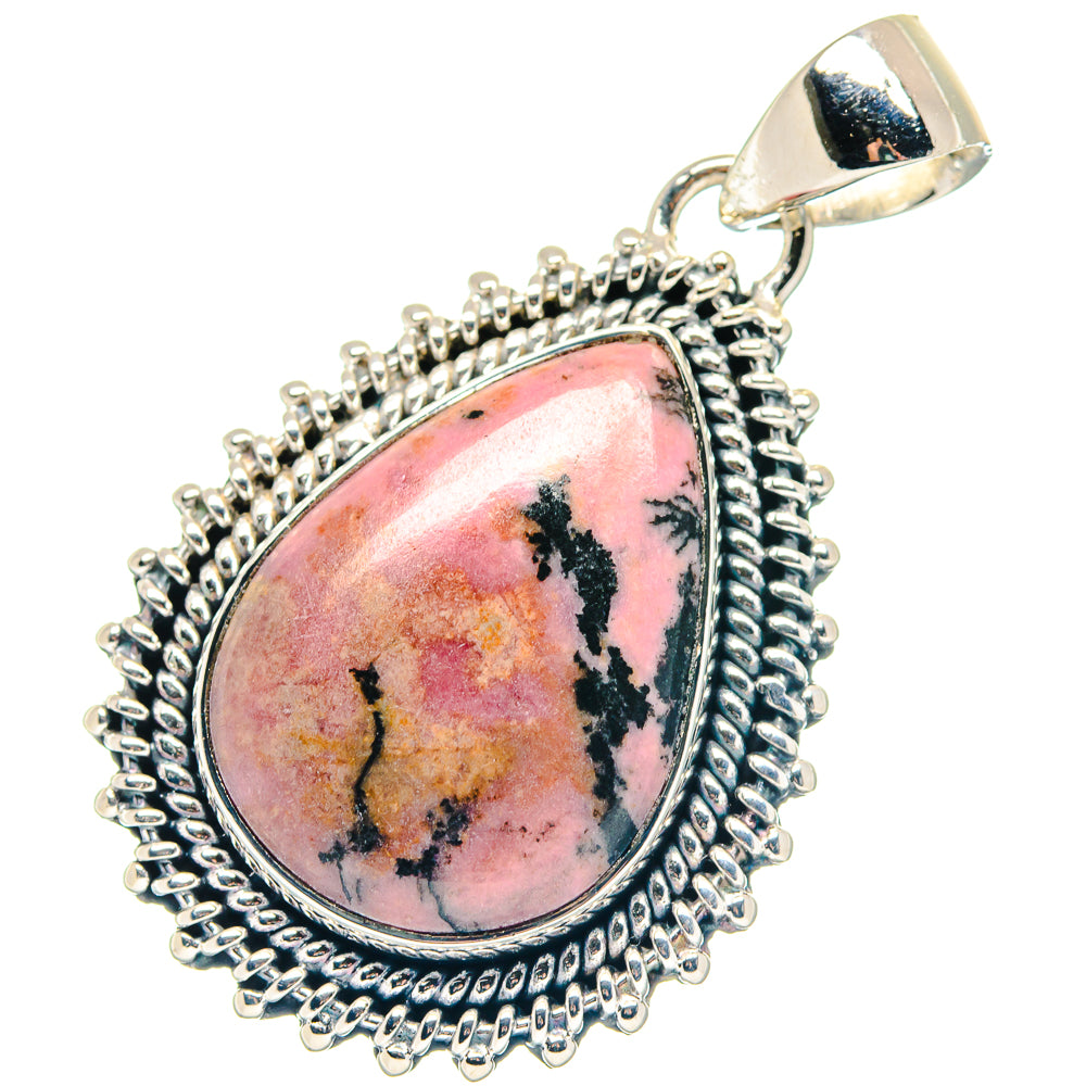 Rhodonite Pendants handcrafted by Ana Silver Co - PD19188