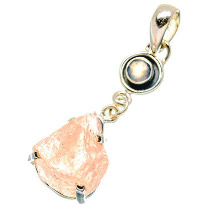 Rose Quartz Pendants handcrafted by Ana Silver Co - PD19194