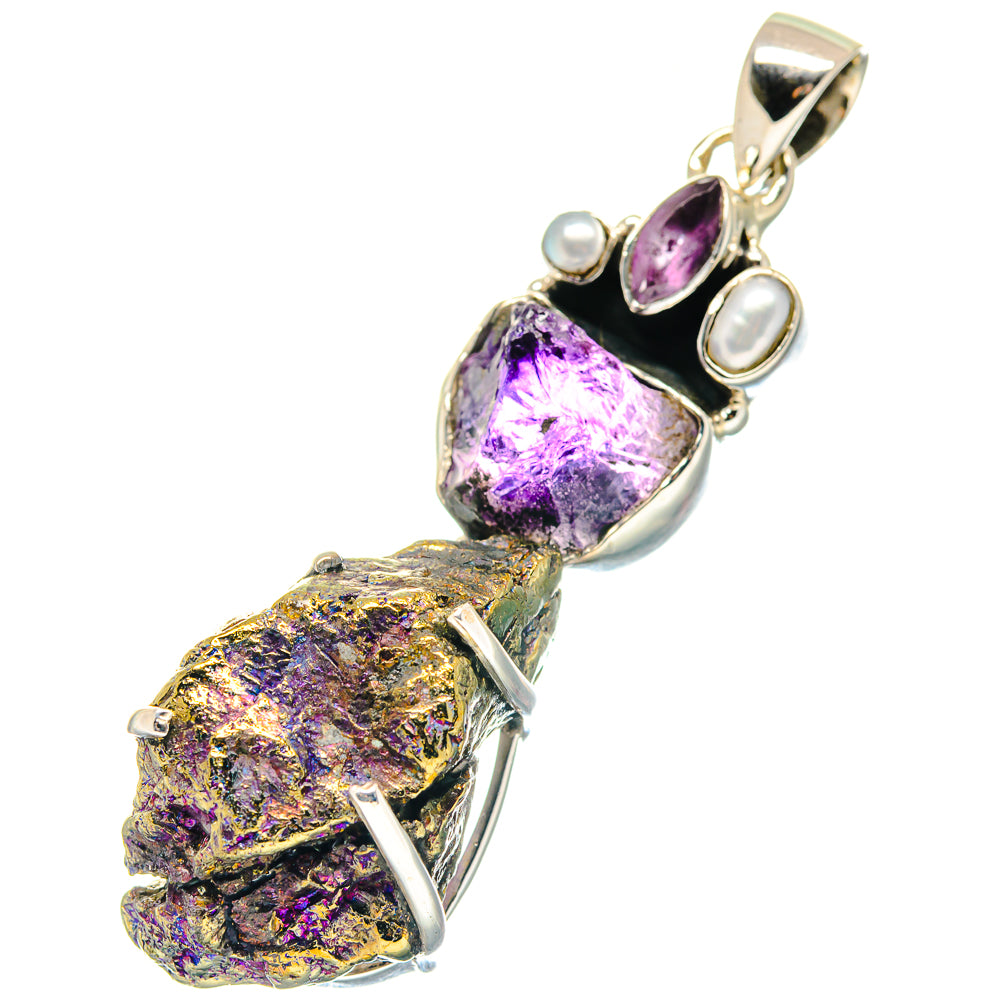 Peacock Ore Pendants handcrafted by Ana Silver Co - PD19209
