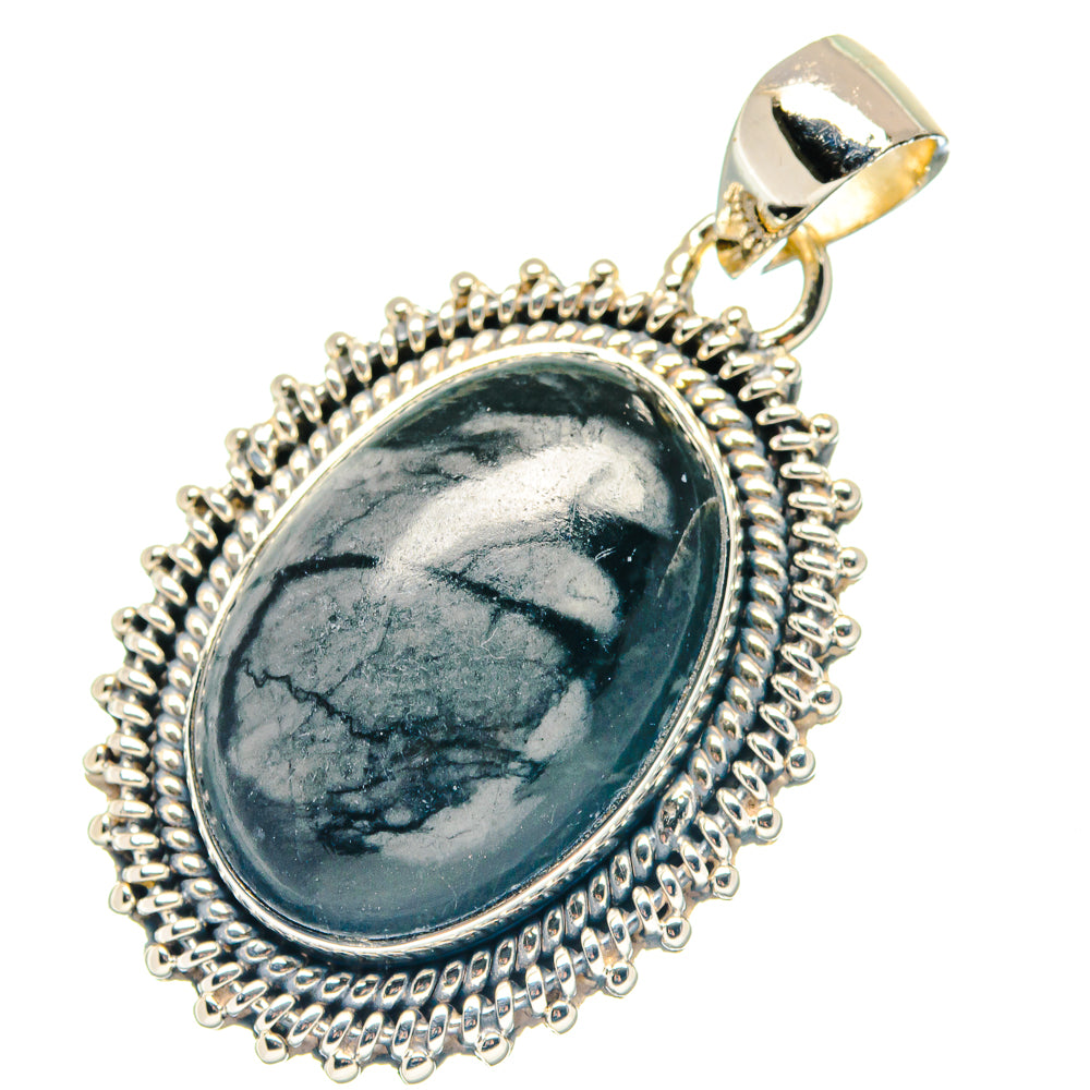 Picasso Jasper Pendants handcrafted by Ana Silver Co - PD19214 - Photo 2