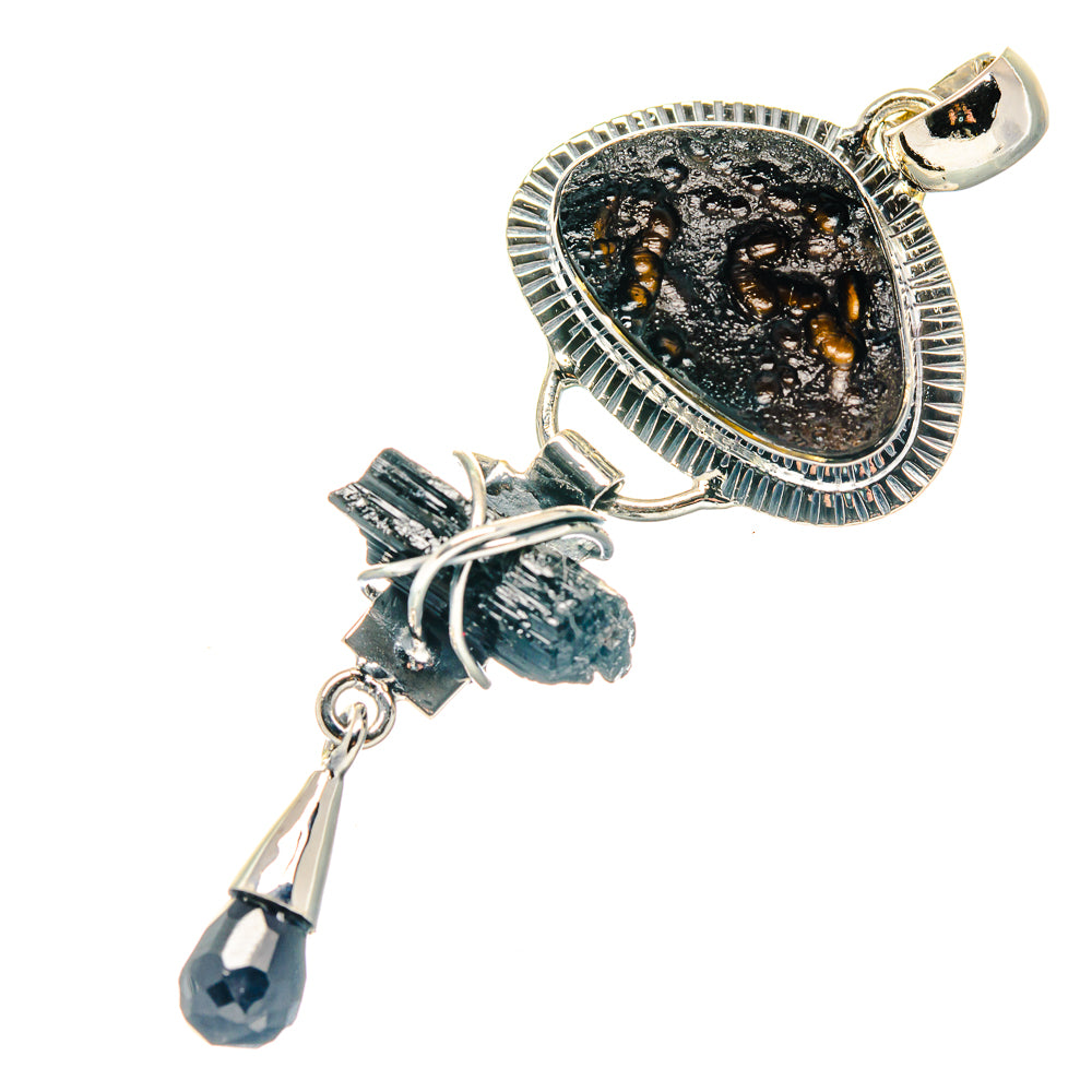 Tektite Pendants handcrafted by Ana Silver Co - PD19215