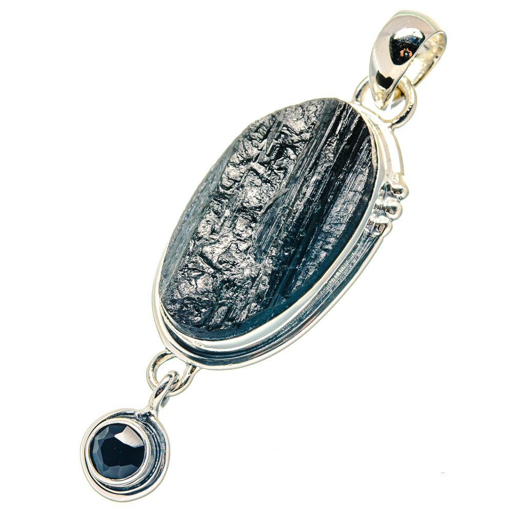 Black Tourmaline Pendants handcrafted by Ana Silver Co - PD19220