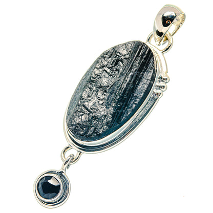 Black Tourmaline Pendants handcrafted by Ana Silver Co - PD19220