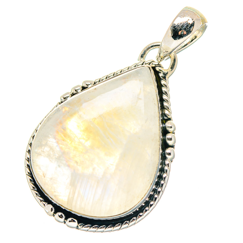 Rainbow Moonstone Pendants handcrafted by Ana Silver Co - PD19230