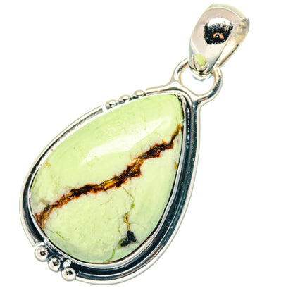 Lemon Chrysoprase Pendants handcrafted by Ana Silver Co - PD19244