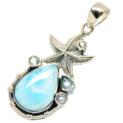 Larimar Pendants handcrafted by Ana Silver Co - PD19247