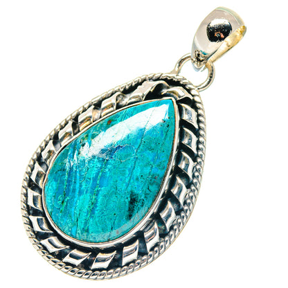 Chrysocolla Pendants handcrafted by Ana Silver Co - PD19254