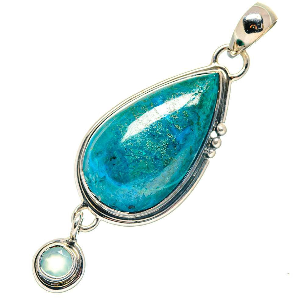 Chrysocolla Pendants handcrafted by Ana Silver Co - PD19257