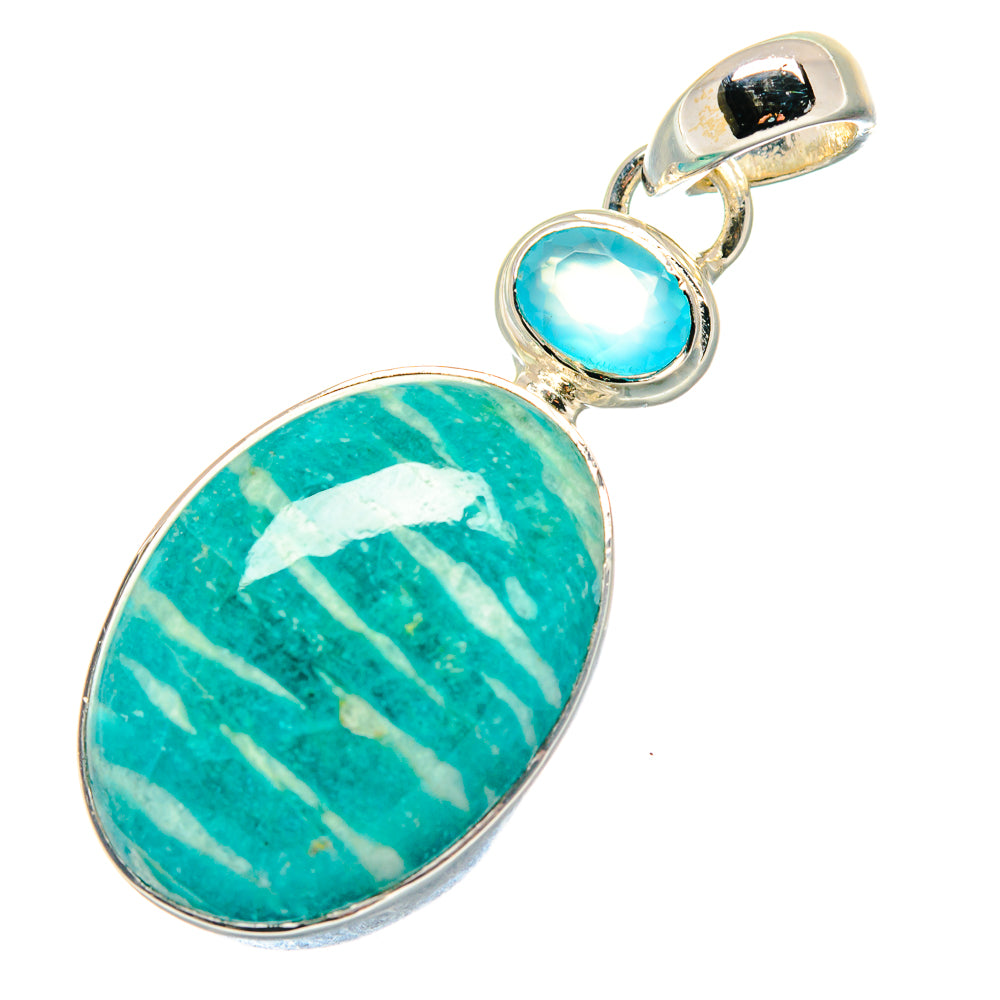Amazonite Pendants handcrafted by Ana Silver Co - PD19261