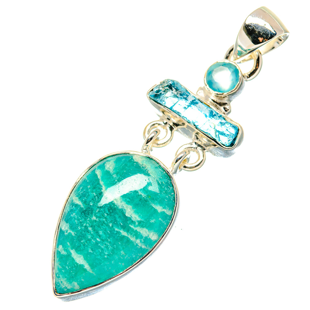 Amazonite Pendants handcrafted by Ana Silver Co - PD19265