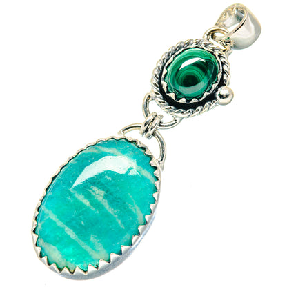 Amazonite Pendants handcrafted by Ana Silver Co - PD19272