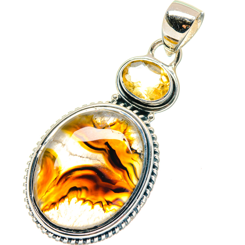 Montana Agate Pendants handcrafted by Ana Silver Co - PD19274