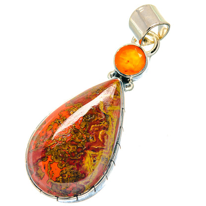 Moroccan Agate Pendants handcrafted by Ana Silver Co - PD19276