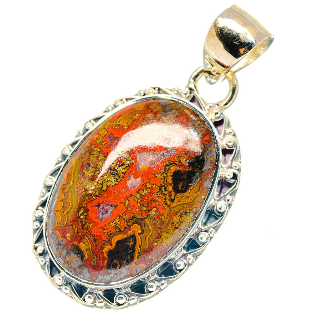 Moroccan Agate Pendants handcrafted by Ana Silver Co - PD19280