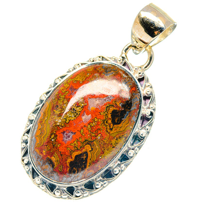 Moroccan Agate Pendants handcrafted by Ana Silver Co - PD19280