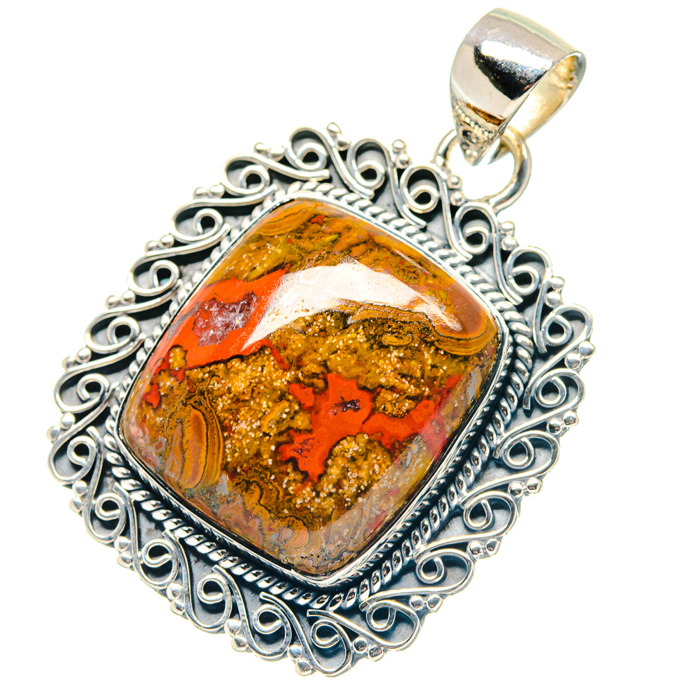Moroccan Agate Pendants handcrafted by Ana Silver Co - PD19283 - Photo 2
