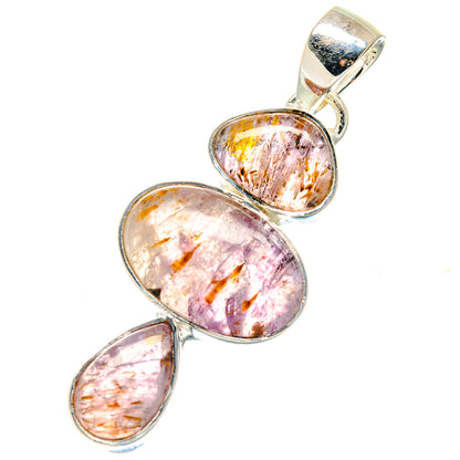 Cacoxenite Amethyst Pendants handcrafted by Ana Silver Co - PD19307