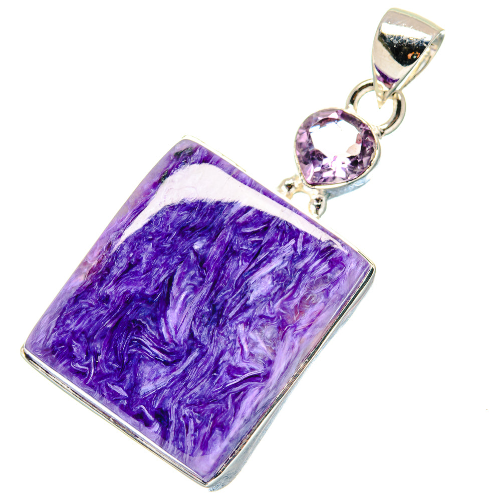 Charoite Pendants handcrafted by Ana Silver Co - PD19308